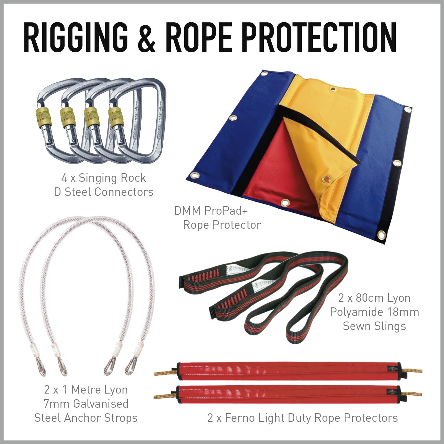 Rope Rigging Set Rigging & Rope Protection Kit