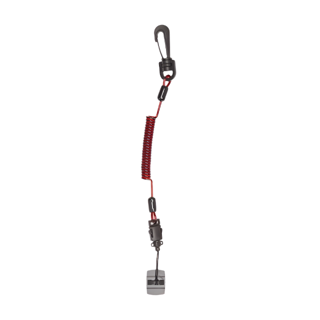 GRIPPS Coil E-Tether With Poly Clip & E-Catch (Non-Conductive)