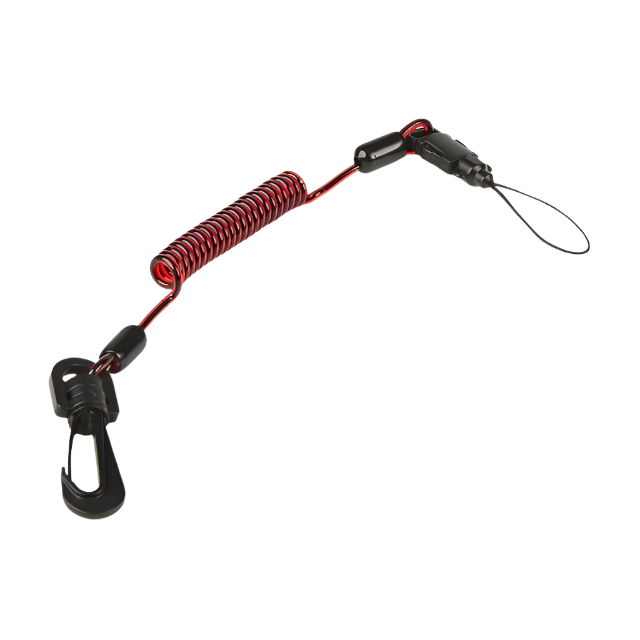 GRIPPS Coil E-Tether With Poly Clip (Non-Conductive)