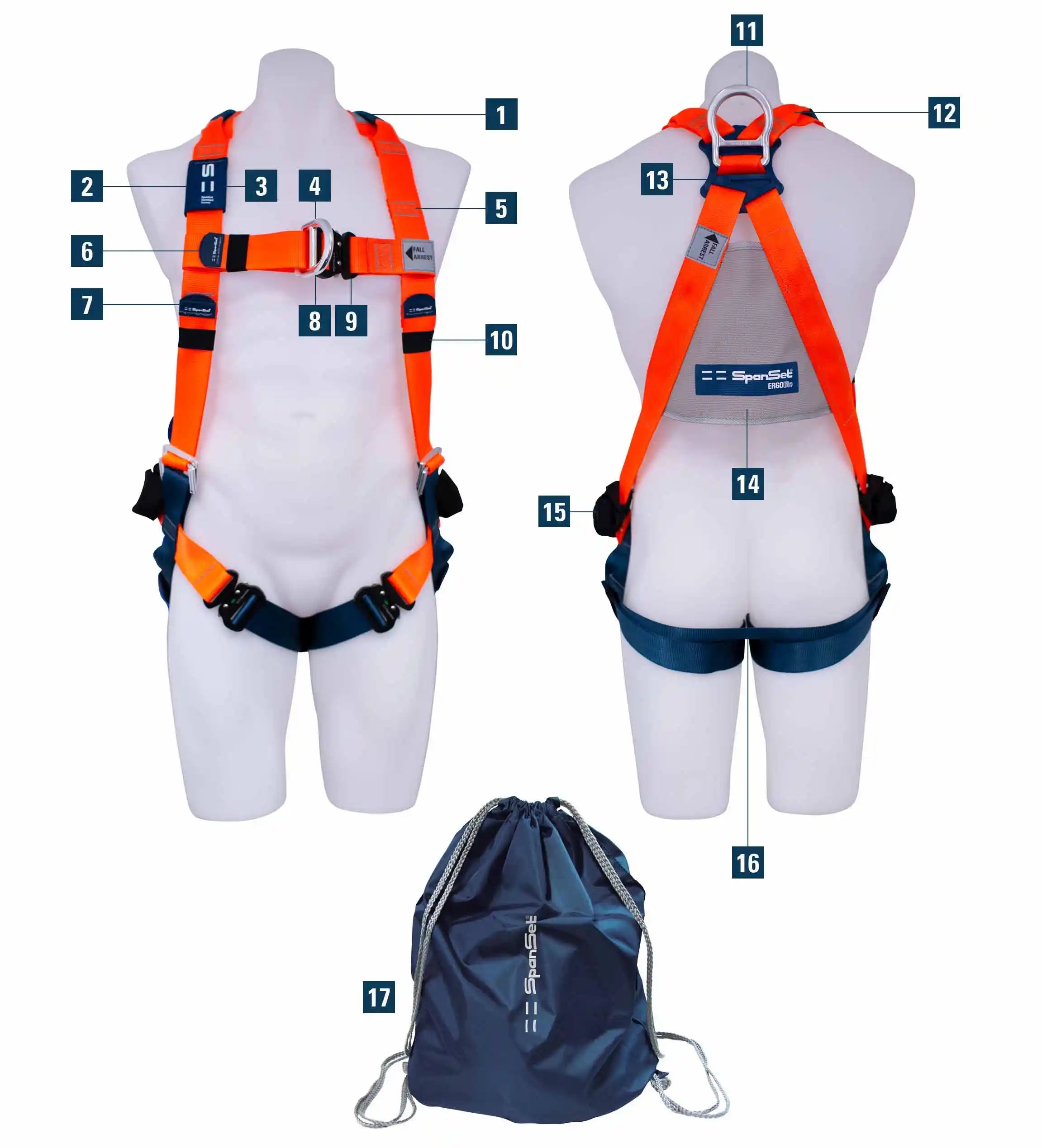 SpanSet - ERGOlite Full Body Fall Arrest Harness